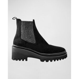 Ron White Women's Emmaline Suede Chelsea Boots - Onyx 38